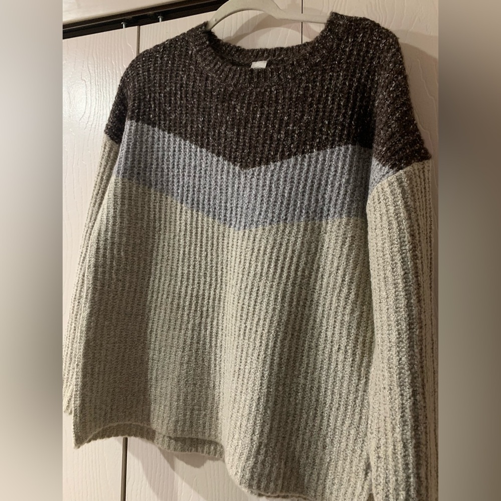 Sew In Love Textured Brown and Cream Knit